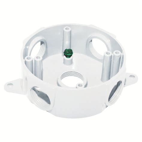 ound electrical junction box|surface mount round electrical box.